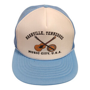 Nashville Tennessee Music City USA Snapback Trucker Rope Hat‎